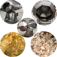 Nieuwe semi-automatische chipslijn: mixer, friteuse, capaciteit 50-300 kg/uur, met geïntegreerde reinigings- en ontvettingsfunctie voor fruitverwerking