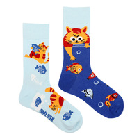 Chaussettes créatives de style chinois Personnalité Chaussettes sans couture unisexes Chaussettes décontractées en coton mi-mollet