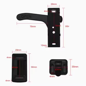 Vente chaude Serrure de <span class=keywords><strong>porte</strong></span> de camping-car en alliage de zinc noir imperméable robuste et durable pour camping-car, <span class=keywords><strong>remorque</strong></span>, camping-car et caravane Pièces de carrosserie - Product Image 5