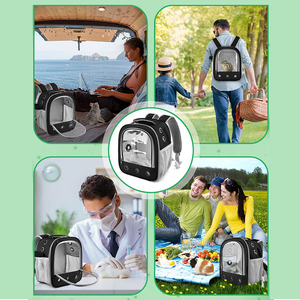 Pet Guinea Pig Carrier Backpack Carrying Bag for Cat Rabbit Parrot Hamster Outdoor Travel Hiking Pet Carrier Backpack <b>Carry</b> Bag - Product Image 6