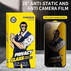 Protector de Pantalla de Vidrio Templado para Teléfono Móvil, <span class=keywords><strong>Gorilla</strong></span> Grade AAA, 28 Grados Anti-Espía, Pegamento Completo, Ultrafino, Antipolvo, Privacidad, 9H - Product Image 2