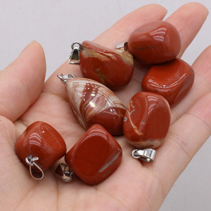 Pronto per la nave di forma irregolare collana di pietre preziose naturali ciondolo per creazione di gioielli fai da te - Product Image 4