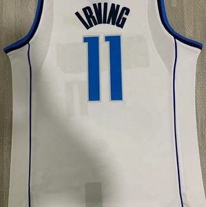 Klaar Om Te Verzenden Dallas Kyrie Irving #11 Witte 2023/24 Beste Kwaliteit Gestikte Basketbaltrui - Product Image 1