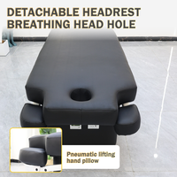 Table de massage électrique à 2 moteurs pour salon de beauté, lit de soin esthétique, lit pour extensions de cils