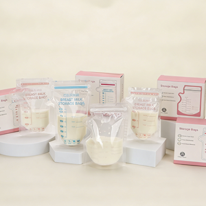 En stock – Sac de conservation de lait maternel fantaisie de 150-250 ml – Pochette congélation autoportante en forme de théière avec fermeture éclair, sans BPA, en PET/PE - Product Image 1