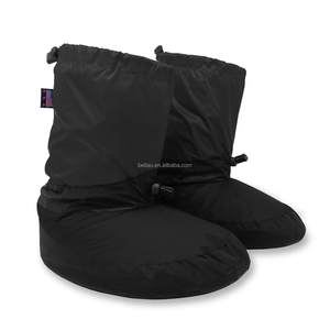 Chaussons d'hiver ultralégers en duvet d'oie Chaussons d'extérieur d'intérieur Tente chaude Bottes souples pour hommes et femmes avec sac de rangement - Product Image 1