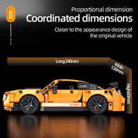 Coche de Carreras Súper Técnico a Escala 1:18, Bloques de Construcción de 478 Piezas, Juguete Educativo de Construcción de ABS, Modelo de Transporte Unisex