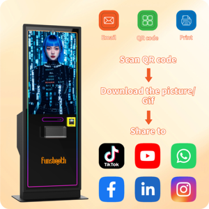 Machine à changer d'image de visage avec technologie d'IA intelligente pour <span class=keywords><strong>selfie</strong></span> 2025, impression instantanée automatique, borne photo IA pour événements - Product Image 5