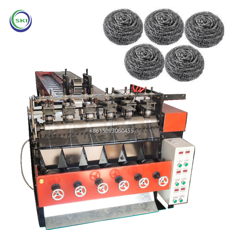 Автоматическая машина для изготовления губки для кухни, машина для изготовления проволочных шаров, оборудование для чистки шаров