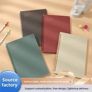 Carnet à spirales rétro Macaron PP, carnet portable créatif, cahier d'exercices pour étudiants, cadeau A5/B5 - Product Image 2
