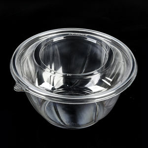 8 12 16 24 32オンスリサイクルペット使い捨てフルーツカットデリ容器クリアプラスチック丸サラダボウル - Product Image 6