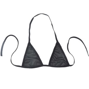 Nouvel ensemble de lingerie classique transfrontalier trois pièces avec bretelles en résille, soutien-gorge et culotte sexy à nouer. - Product Image 5