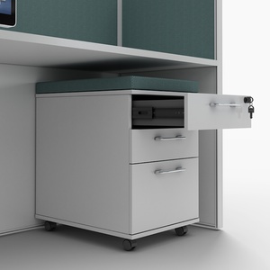 Bureau de direction moderne insonorisé avec compartiments de rangement intégrés - Product Image 4