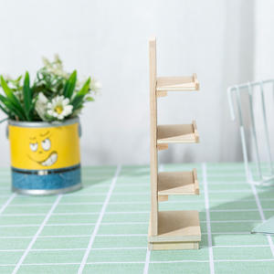 Boutique 1:12 bricolage en bois Mini meubles modèle ornements Simple plaine maison de poupée pour la maison accessoires pour étagère affichage - Product Image 5