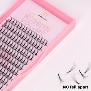 Shanel Lash dài gốc 3D 4D 5D 6D 10D 12D promade Fan PREMADE người hâm mộ 8D dài gốc khối lượng Lash phẳng gốc nhọn cơ sở Lash mở rộng - Product Image 1