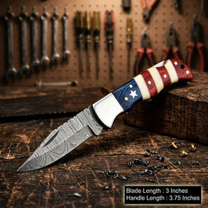 High Quality Damascus Steel Folding Blade Pocket <b>Knife</b> Back <b>Lock</b> 58 HRC Hardness Pakka Wood Handle Survival Tactical Application - Product Image 1