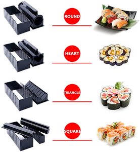 Rouleau de <span class=keywords><strong>Sushi</strong></span> fait <span class=keywords><strong>maison</strong></span>, <span class=keywords><strong>Kit</strong></span> de 7 moules à riz, accessoires de <span class=keywords><strong>Sushi</strong></span> noirs antiadhésifs - Product Image 5
