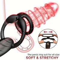Tragbarer Silikon-Vibrations-Analplug mit Fernbedienung Stoßender Prostata-Massager 100% Wasserdichtes Erwachsenen-Sexspielzeug für Männer