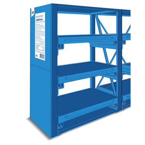 Sistema de Almacenamiento de Herramientas Fami, Pared Lateral Ar, D1100 H2510, Azul Ral5012 - Product Image 3