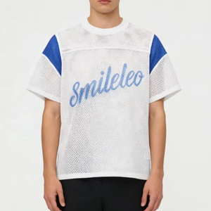 <span class=keywords><strong>Camiseta</strong></span> Deportiva de Béisbol Personalizada 100% Poliéster con Número Impreso en Serigrafía, Panel de Malla Abierta y Tejido Transpirable - Product Image 1