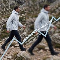 Veste d'extérieur unisexe à capuche coupe-vent multi-poches imperméable à fermeture éclair longue en softshell – Designs tendance – Stock usine