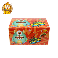 Bâton lumineux fluorescent pour enfants de haute qualité bonbons à la sucette en forme de pied avec emballage de boîte à saveur fruitée en gros