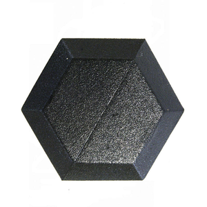 Haltères, haltères hexagonales en caoutchouc noir, utilisation en <span class=keywords><strong>salle</strong></span> <span class=keywords><strong>de</strong></span> <span class=keywords><strong>sport</strong></span>, haltères hexagonales en caoutchouc bon marché - Product Image 4