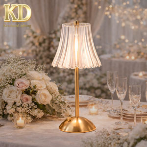 Kabellose Moderne Tischlampe Wiederaufladbare Touch-LED Kristallschirm Verstellbare Luxus Mittelgroße Hochzeitslampen für Wohnzimmer - Product Image 1