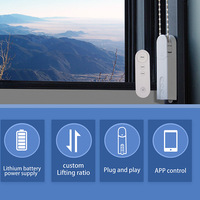 Zigbee WIFI BLE Tuya dapat diisi ulang pintar, mesin Roller penutup jendela Remote kontrol Motor Bar operasi Android untuk penggunaan rumah