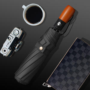 ที่จับ<span class=keywords><strong>ไม้</strong></span>ร่มอัตโนมัติเต็มรูปแบบคนสองคนใช้ร่มพับพัดลมแรงพับชายร่มแดดและฝน - Product Image 6