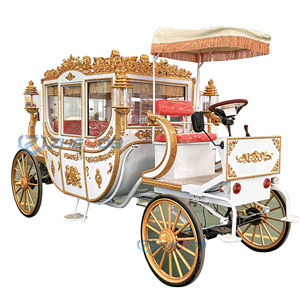 Customized Wedding Horse Drawn Carriage Wagon Sightseeing Royal Electric Horse Carriage for Sale Royal Horse Carriage - Product Image 5
