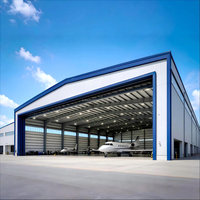 Hangar Prefabricado Moderno con Certificación CE, Estructura de Acero de Alta Resistencia, Almacenamiento Modular de Gran Envergadura para Uso Industrial