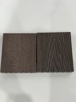 Tarima de Madera Plástica Compuesta (WPC) de Alta Calidad para Terraza y Balcón, con Revestimiento Impermeable y Relieve 3D