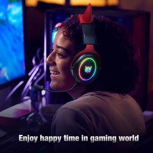 2025 Onikuma New X10 Cool RGB LED <span class=keywords><strong>Auriculares</strong></span> para juegos <span class=keywords><strong>Auriculares</strong></span> con malla metálica Best Seller - Product Image 2