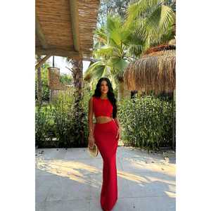 Ensemble de costume deux pièces rouge Bianca pour femmes - Product Image 5