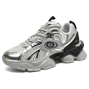 Zapatillas Deportivas Personalizadas con Logotipo <span class=keywords><strong>de</strong></span> Marca 2025, Diseño <span class=keywords><strong>de</strong></span> Turbina, Aumento <span class=keywords><strong>de</strong></span> Altura, Elevador, Cuero Vacuno, Casuales, <span class=keywords><strong>para</strong></span> Correr, Suaves - Product Image 1