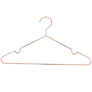 Cintre <span class=keywords><strong>de</strong></span> sécurité durable et antidérapant en fil métallique en or rose <span class=keywords><strong>Cintres</strong></span> pour vêtements <span class=keywords><strong>de</strong></span> blanchisserie - Product Image 1