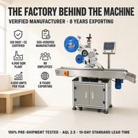 Machine d'étiquetage automatique de surface plate en acier inoxydable de qualité industrielle pour ligne d'emballage de livres et de dossiers