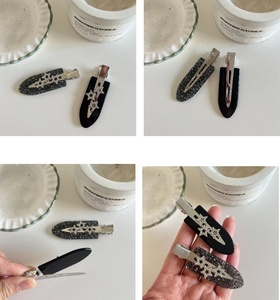 Pince à cheveux en acétate ornée de strass étincelants et d'étoiles pour femmes, idéale pour les fêtes et les mariages - Product Image 6