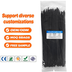 Attaches-câbles autobloquantes écologiques 3,6x100mm en Nylon 66, attaches rapides 7,5mm, serre-câbles en plastique pour câblage électrique - Product Image 1