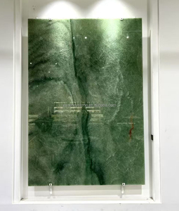 Dalle de quartzite <span class=keywords><strong>Charlotte</strong></span> vert émeraude naturelle, transparente et rétroéclairée, pour comptoirs, dessus de vanité et murs - Product Image 5