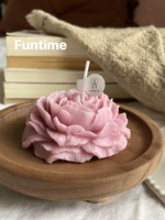 Duftkerze aus Sojawachs in Form einer Pfingstrose, florale Aromatherapie-Kerze für Hochzeiten, Heimdekoration, Muttertag, Valentinstagsgeschenk