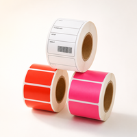 Rouleaux d'étiquettes thermiques 58x38mm, imperméables, résistants aux intempéries, pour la logistique express, FSC CE, taille personnalisée, adhésifs, directement de l'usine
