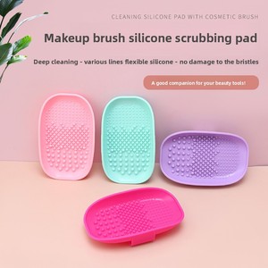 Nuevo limpiador de brochas de silicona, gel limpiador de brochas de maquillaje, tapete de limpieza para brochas de base, almohadilla limpiadora de brochas de maquillaje. - Product Image 5