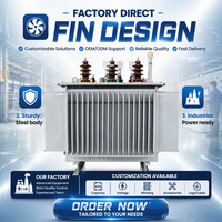 Transformateur de puissance triphasé immergé dans l'huile S11-M à haute efficacité, Yyn0 Dyn11, entièrement scellé, 100% cuivre, IEC60076 GB1094, faible bruit