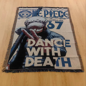 ผ้าห่มราสเชลลายอะนิเมะญี่ปุ่นคุณภาพสูงพรมทอแขวนผนังแบบกำหนดเองมีพู่ห้อยแบบรวดเร็วขายส่งเกรดสูง - Product Image 2