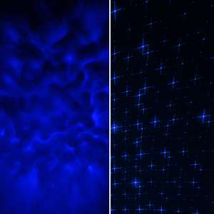 Projecteur laser d'étoiles avec fond bleu ciel et croix bleue, luminosité réglable, pour la décoration de la pièce - Product Image 5