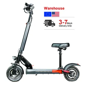 EU US warehouse 500W motor scooter elettrico pieghevole e scooter pneumatici da 10 pollici velocità 45 km/h scooter elettrico per adulti con sedile