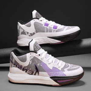 Mens <strong>Basketball</strong> <strong>Shoes</strong> Breathable Mesh Upper Anti Slip Rubber Sole Lightweight Trendy Fashion Sports Sneakers - Product Image 5