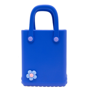 Nieuwe Mode Kleine Siliconen Rubber Waterdichte Diy Cartoon Decoratieve Bedels Tas Mini Zomer Handtas Meisje Eva Foam Strand Draagtas - Product Image 5